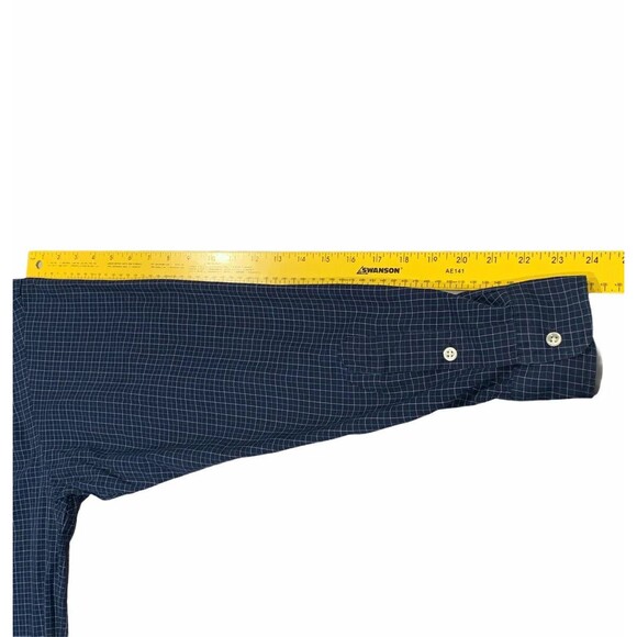 Ralph Lauren Mens Blue Check Cotton Long Sleeve Button Blake Medium Fits Like XL - Picture 8 of 9